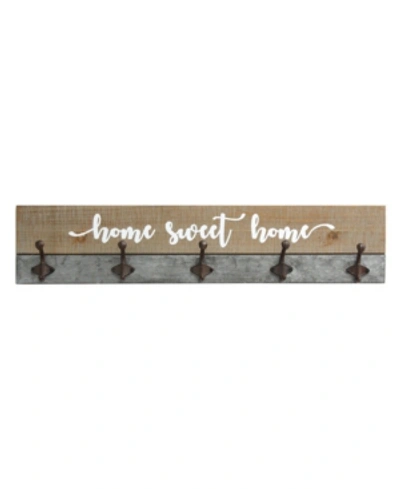 Shop Stratton Home Decor Rustic Home Sweet Home Hooks In Dstrdwdwht