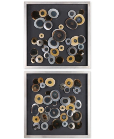 Shop Uttermost Discs 2-pc. Wall Art Squares Set