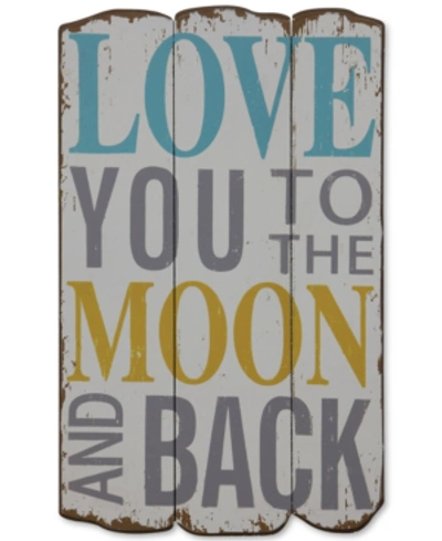 Shop 3r Studio Love You To The Moon And Back Wall Decor In White Multi