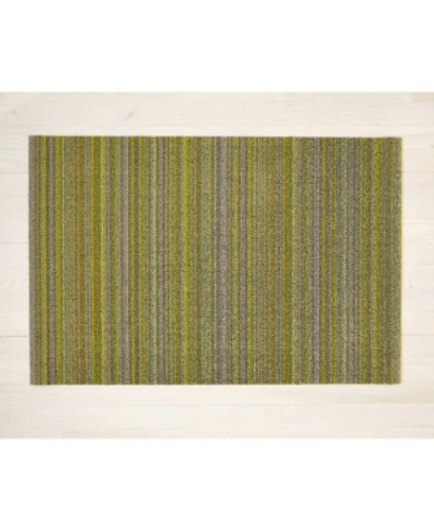 Shop Chilewich Skinny Stripe Shag Utility -24" X 36" In Citron