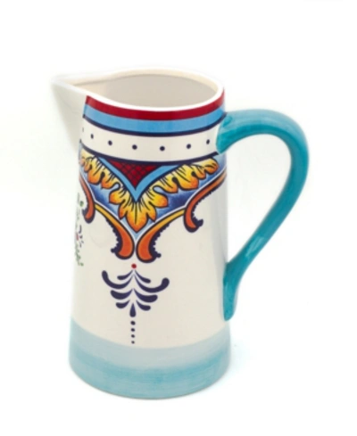Shop Euro Ceramica Zanzibar 2.5 Liter Pitcher In Multicolor