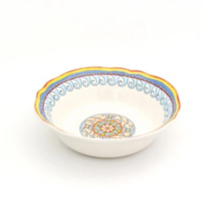 Shop Euro Ceramica Duomo 12" Serving Bowl In Multicolor