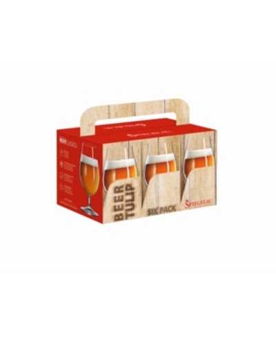Shop Spiegelau Beer Classics Tulip Glasses, Set Of 6, 15.5 oz In Clear