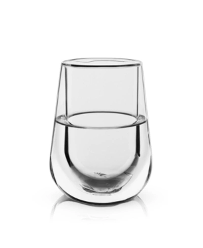 Shop Viski Glacier Double Walled Chilling Wine Glass In Clear