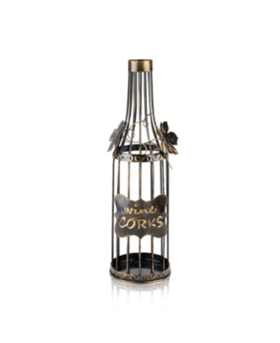 Shop True Wine Bottle Cork Holder In Silver