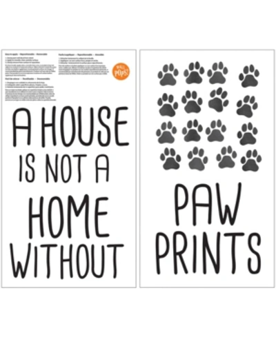 Shop Brewster Home Fashions Home With Paw Prints Wall Quote