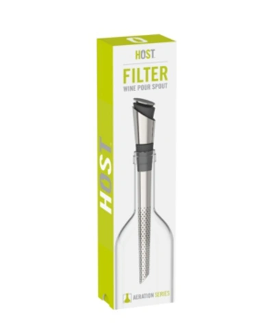 Shop Host Filter Wine Pour Spout In Silver