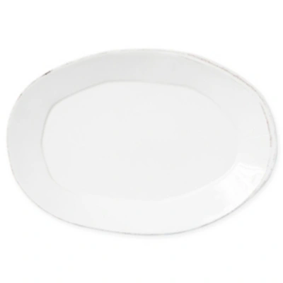 Shop Vietri Lastra Collection Oval Platter In Linen