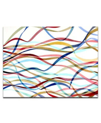Shop Ready2hangart 'ribbon' Abstract Canvas Wall Art, 30x40" In Multi