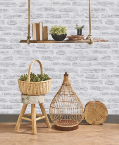 Shop Graham & Brown Brick White Wallpaper