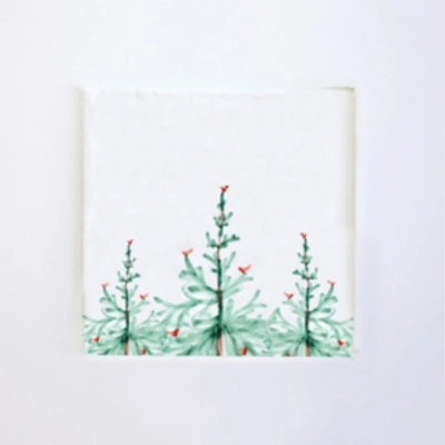 Vietri Lastra Holiday Cocktail Napkins (pack Of 20) In Handpainted