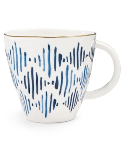 Shop Lenox Blue Bay Dessert Mug Ikat In White And Blue