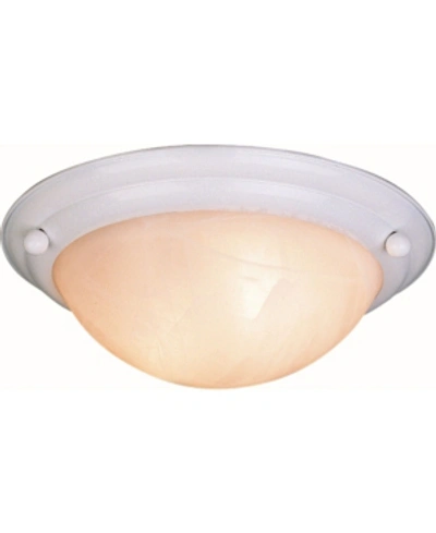 Shop Volume Lighting Lunar 3-light Flush Mount Ceiling Fixture In White