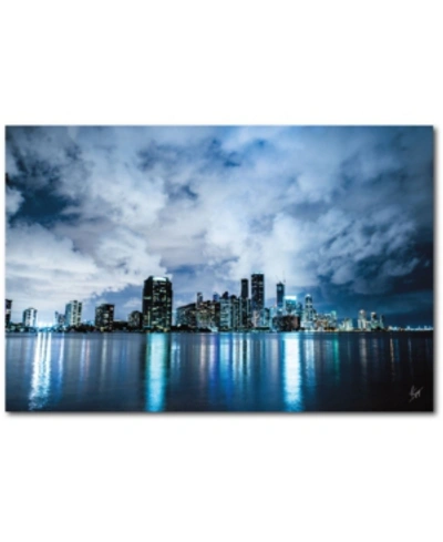 Shop Courtside Market City Reflexiones Gallery-wrapped Canvas Wall Art In Multi