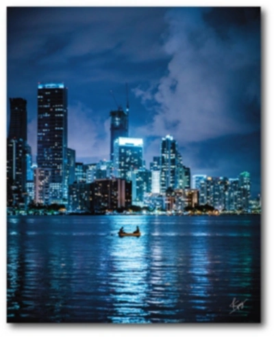 Shop Courtside Market City Reflexiones Gallery-wrapped Canvas Wall Art In Multi