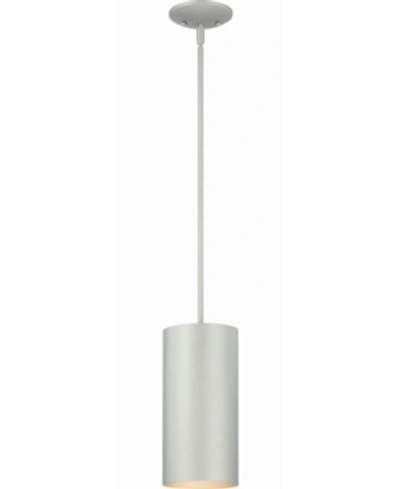 Shop Volume Lighting 1-light Cylinder Mini Pendant In Gray