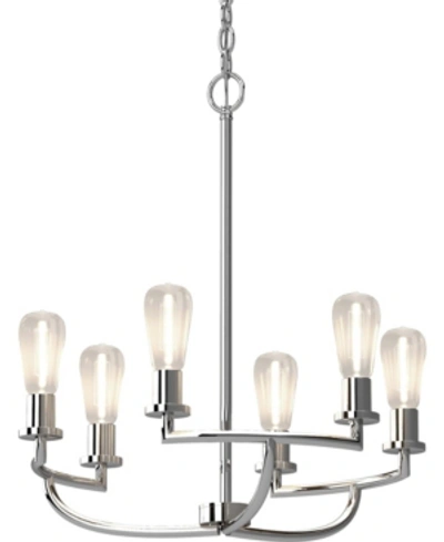 Shop Volume Lighting Sharyn 6-light Hanging Chandelier In Chrome