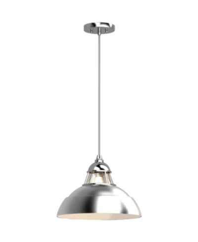 Shop Volume Lighting 1-light Hanging Pendant In Silver