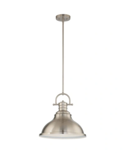 Shop Volume Lighting 1-light Integrated Led Downrod Pendant In Silver