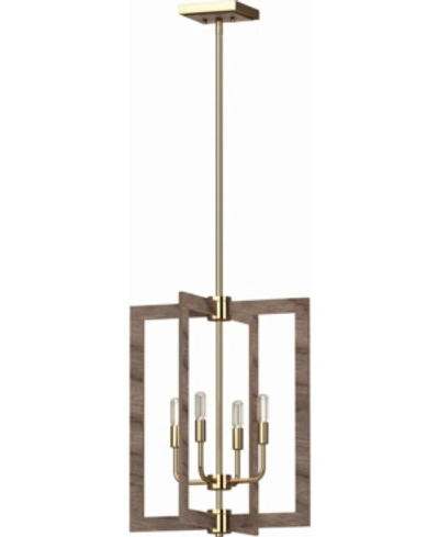 Shop Volume Lighting Nina 4-light Mini Chandelier In Taupe