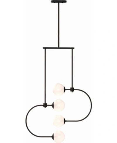 Shop Volume Lighting Lawrence 4-light Chandelier In Bronze