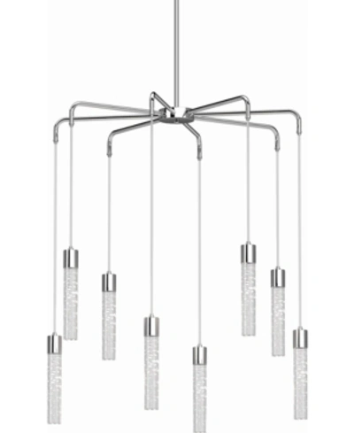 Shop Volume Lighting Tristen Led 8-light Chandelier In Chrome