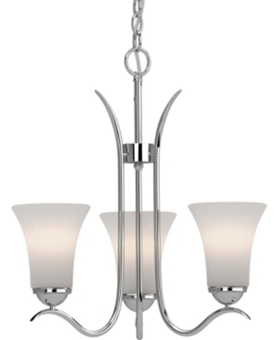 Shop Volume Lighting Alesia 3-light Hanging Chandelier In Silver