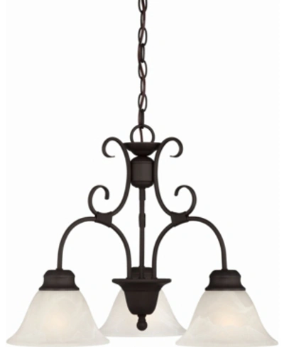 Shop Volume Lighting Troy 3-light Hanging Chandelier In Bronze