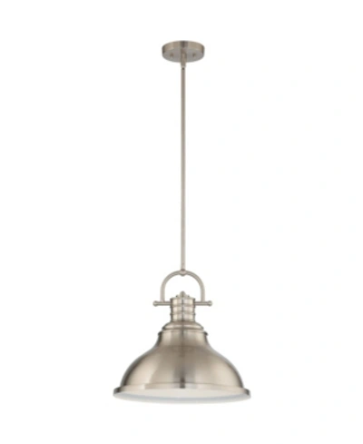 Shop Volume Lighting 1-light Downrod Pendant In Silver