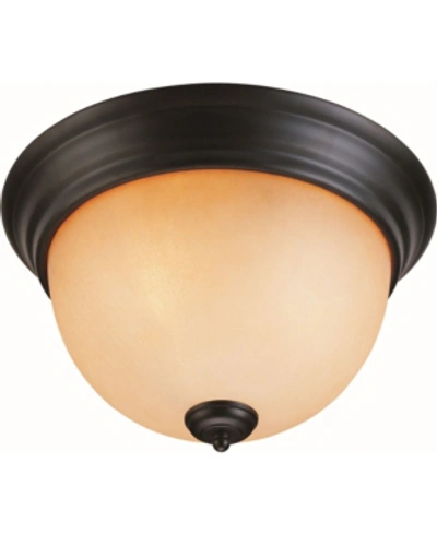 Shop Volume Lighting Rainier 2-light Flush Mount Ceiling Fixture In Bronze