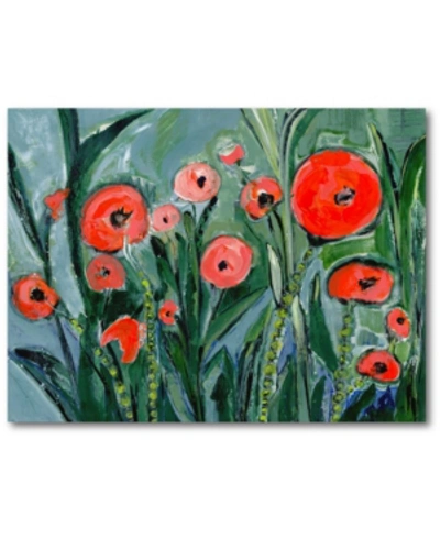 Shop Courtside Market Red Pansies Gallery-wrapped Canvas Wall Art In Multi