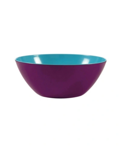 Shop French Bull Melamine 12" Salad Bowl In Purple