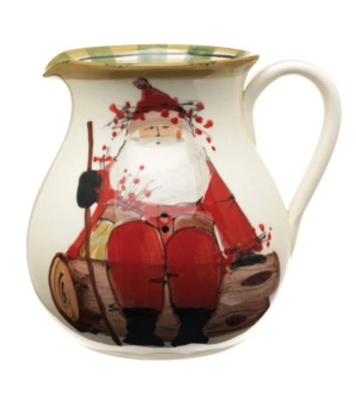 Shop Vietri Old St. Nick Round Body Pitcher In Handpainted