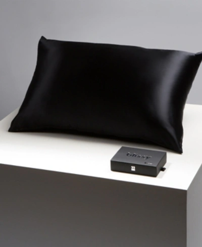 Blissy 22-momme Silk Pillowcase, Queen In Black