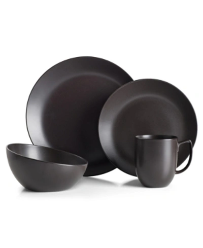 Nambe Orbit Dinnerware 4 Piece Place Setting In Celestial Black