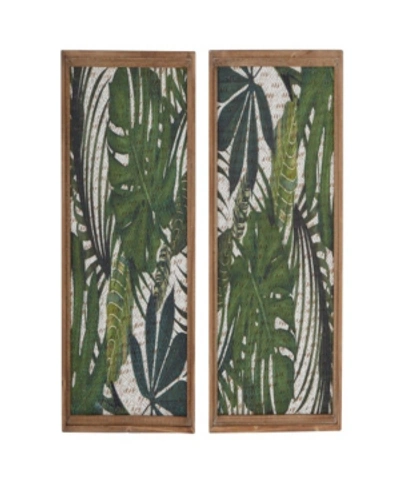 Shop Rosemary Lane Bohemian Style Floral Wall Decors, Set Of 2 In Multi