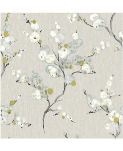 Shop Brewster Home Fashions Bliss Blossom Wallpaper In Blue