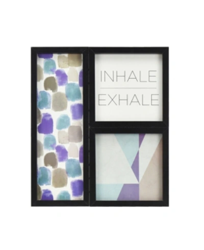 Shop Brewster Home Fashions Inhale Exhale Gallery Wall Art In Blue