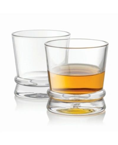 Shop Joyjolt Afina Scotch Whiskey Glasses Set Of 2 In Clear