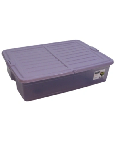 Shop Taurus 16 Gallon Underbed Storage Organizer In Lavender