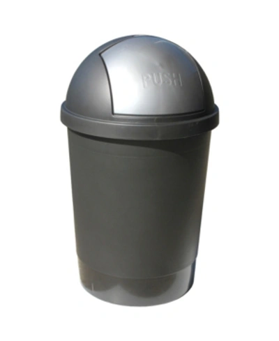 Taurus 13.2 Gallon Swivel Lid Waste Bin In Gray