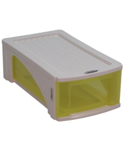 Shop Taurus B5 Designer Single Stackable Drawer Storage In Yellow