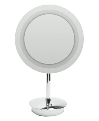 Shop Alfi Brand Polished Chrome Tabletop Round 5x Magnifying Cosmetic Mirror With Light Bedding