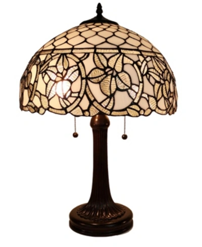 Shop Amora Lighting Tiffany Style Floral Table Lamp In Multi