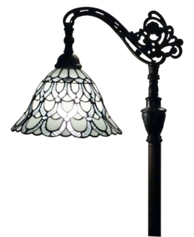 Shop Amora Lighting Tiffany Style Adjustable Floor Lamp In White