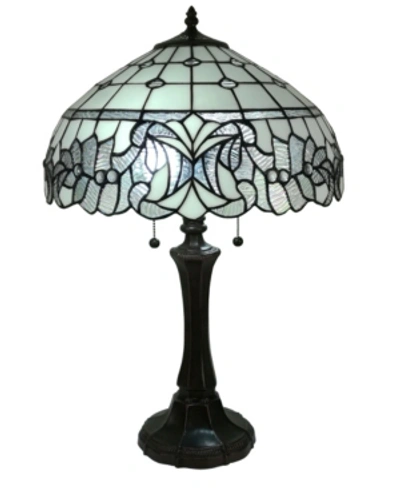 Shop Amora Lighting Tiffany Style Table Lamp In White