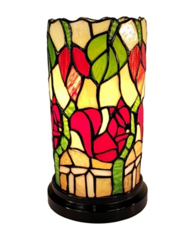 Shop Amora Lighting Tiffany Style Floral Mini Table Lamp In Multi