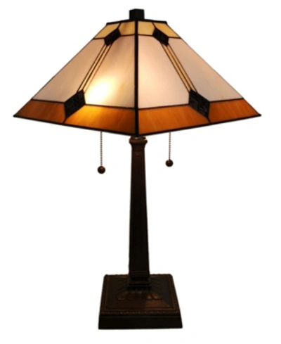 Shop Amora Lighting Tiffany Style Mission Design Table Lamp In Multi