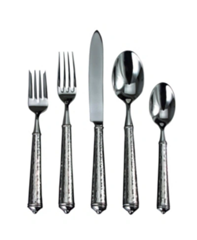 Shop Ricci Argentieri Ricci Leopardo 5 Piece Place Setting In Silver