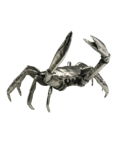 Shop Cyan Design Large Crab Sculpture In Silver